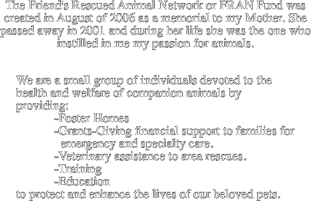 The Friend's Rescued Animal Network